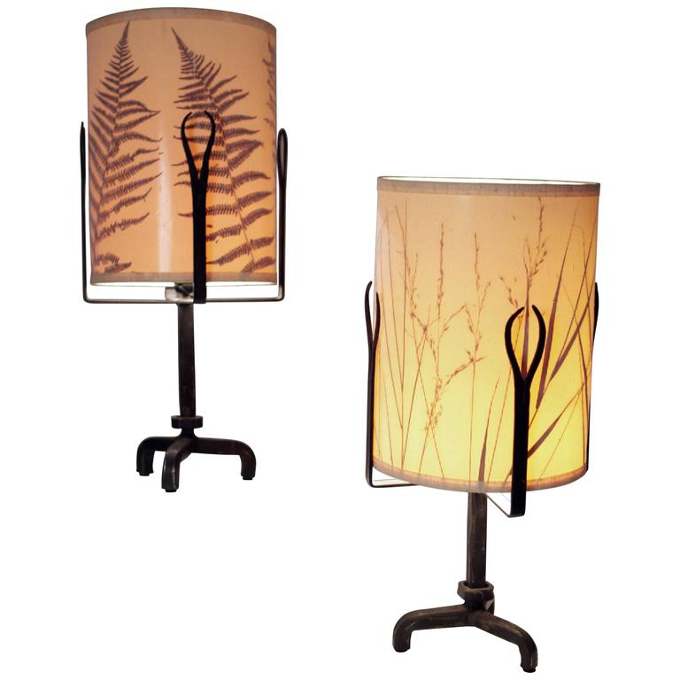 Diego Giacometti Style Table Lamps France 1940s