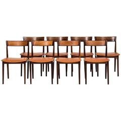 Henry Rosengren Hansen Dining Chairs Model 39 by Brande Møbelfabrik in Denmark 2