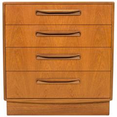 G Plan Fresco Teak Four-Drawer Chest of Drawers by Victor Wilkins