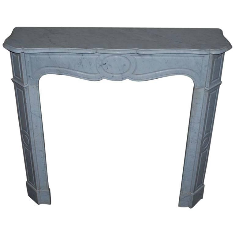 19th Century Carrera Marble Fireplace at 1stDibs