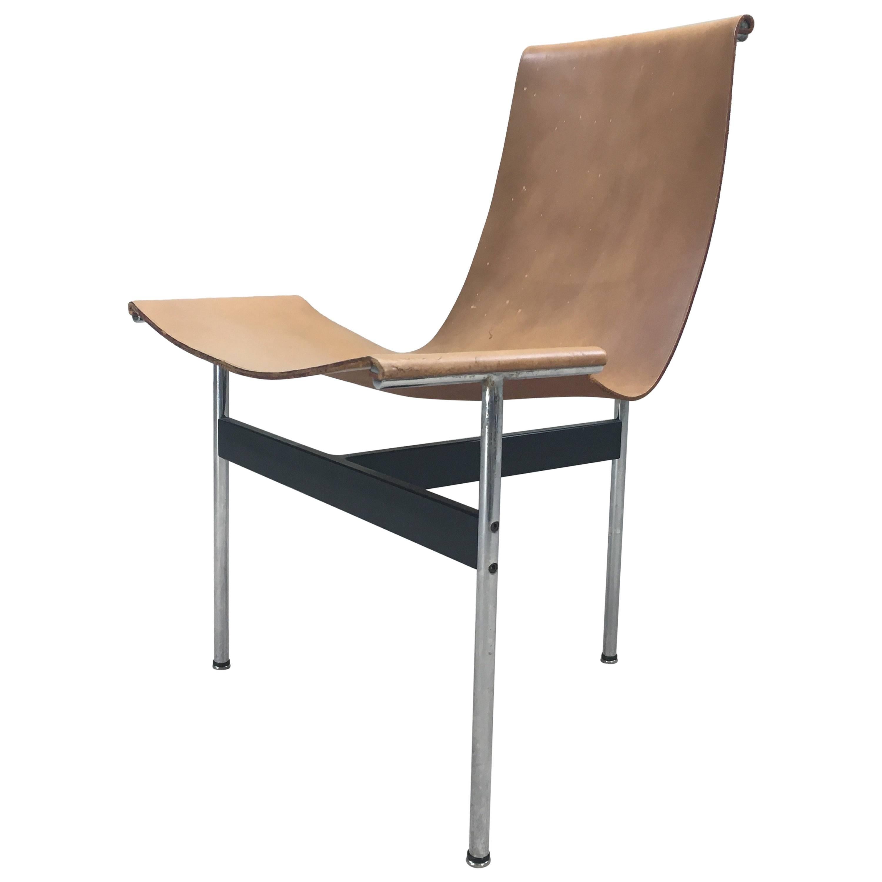 Katavolos, Kelly and Littell for Laverne T-Chair in Original Tan Leather