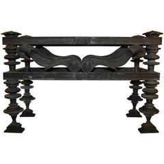 19th Century Bronze and Marble 'Seat of Honor' Table by Sabatino De Angelis