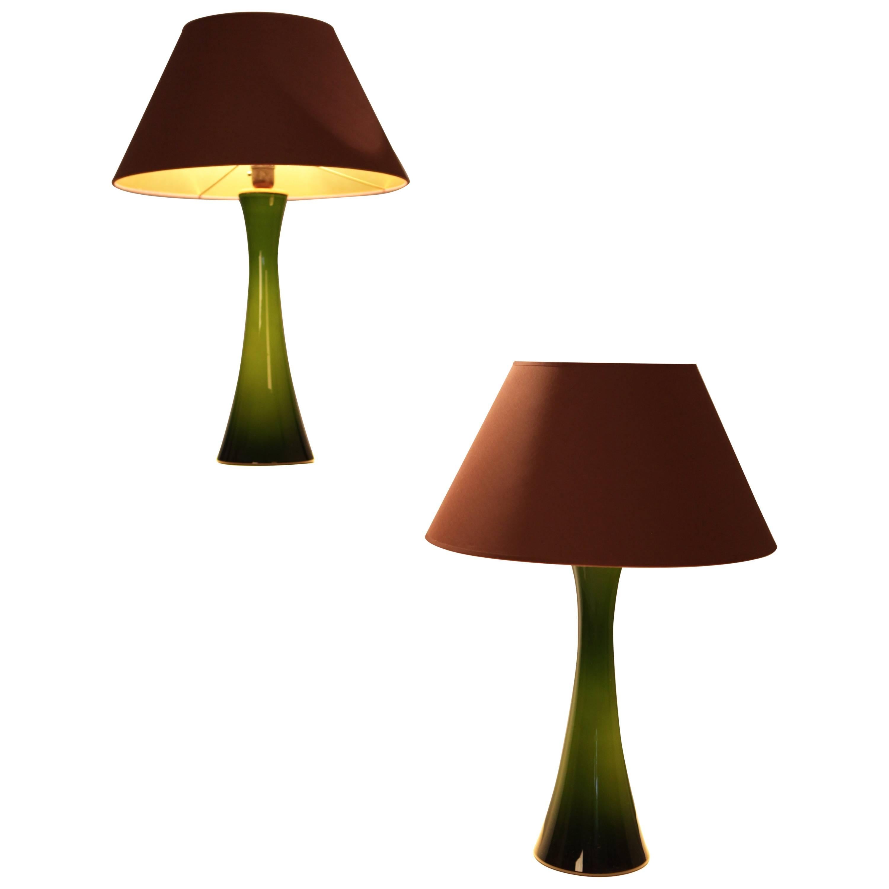 Bergboms a Pair of Table Lamps, 1960s