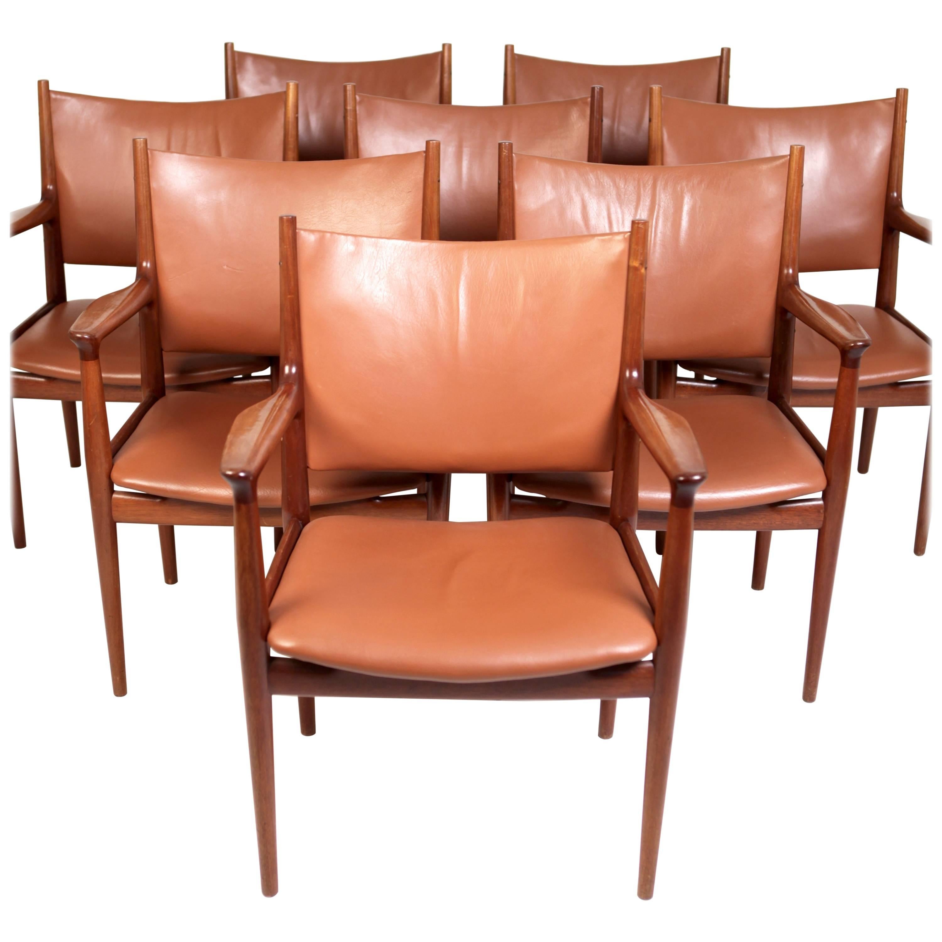 Hans J. Wegner, Eight Armchairs JH513