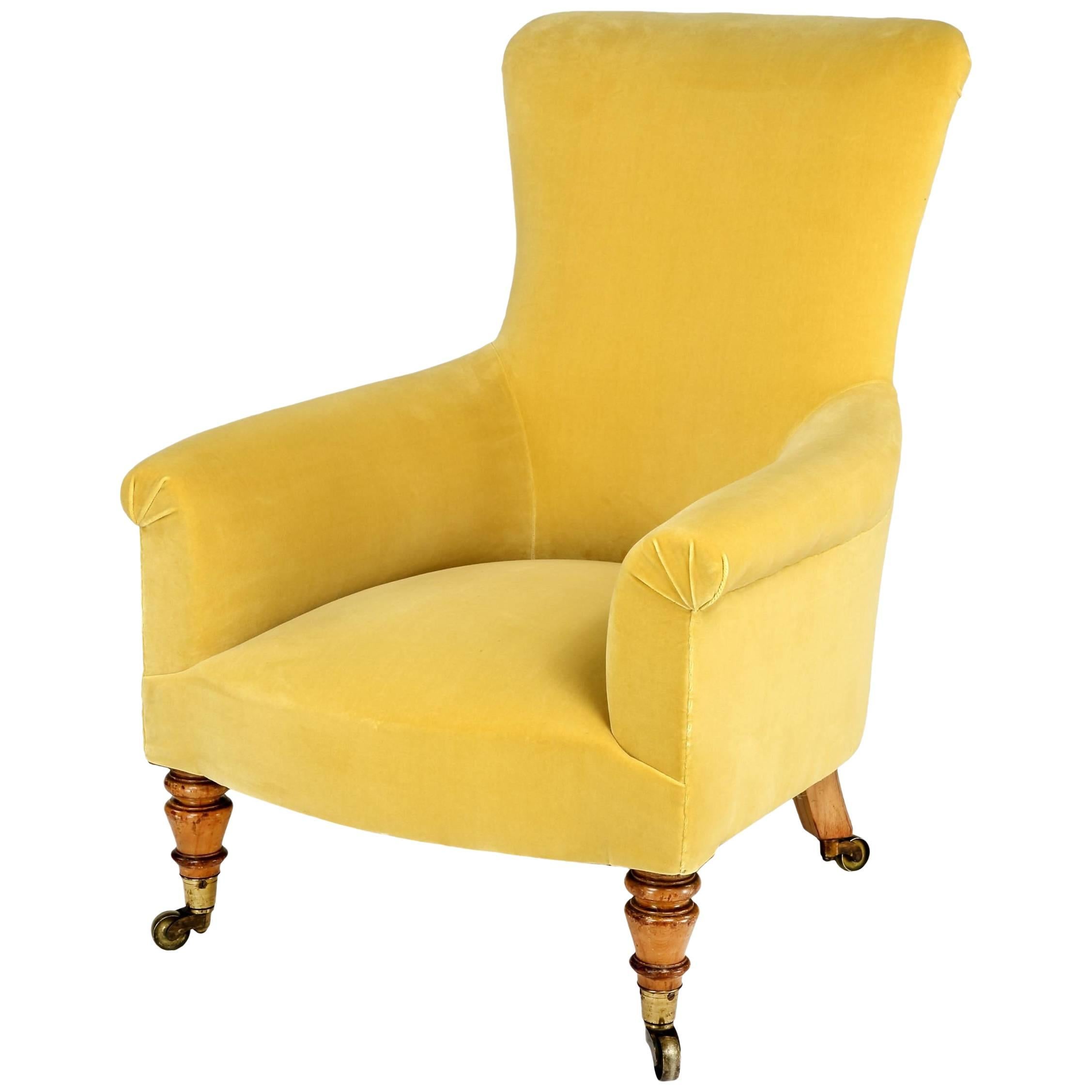 Upholstered Armchair by Charles Hindley and Sons For Sale