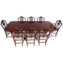 Vintage Regency Style Dining Table and Chairs by Bevan and Funnell