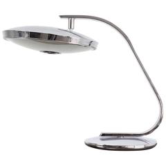 Spanish Mid-Century Vintage Chrome Desk Lamp by Fase, 1960's