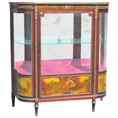 Louis XVI Style Vernis Martin Style Display Cabinet