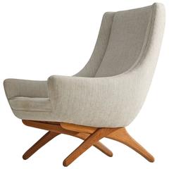Illum Wikkelsø Lounge Chair in Oak, 1960s 2