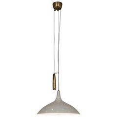 Paavo Tynell White Counterweight Pendant for Taito Oy