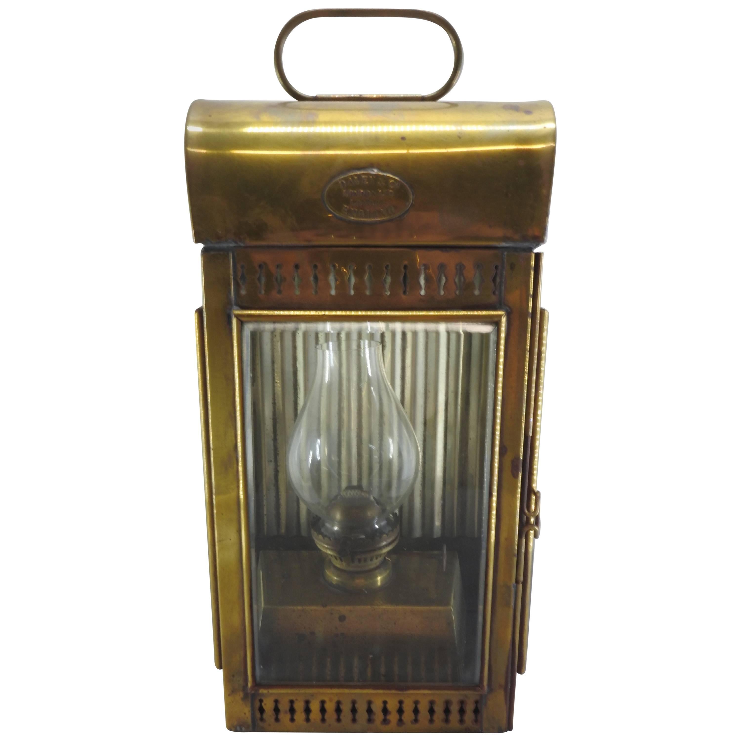 Davey & Co. Brass Kerosene Lantern