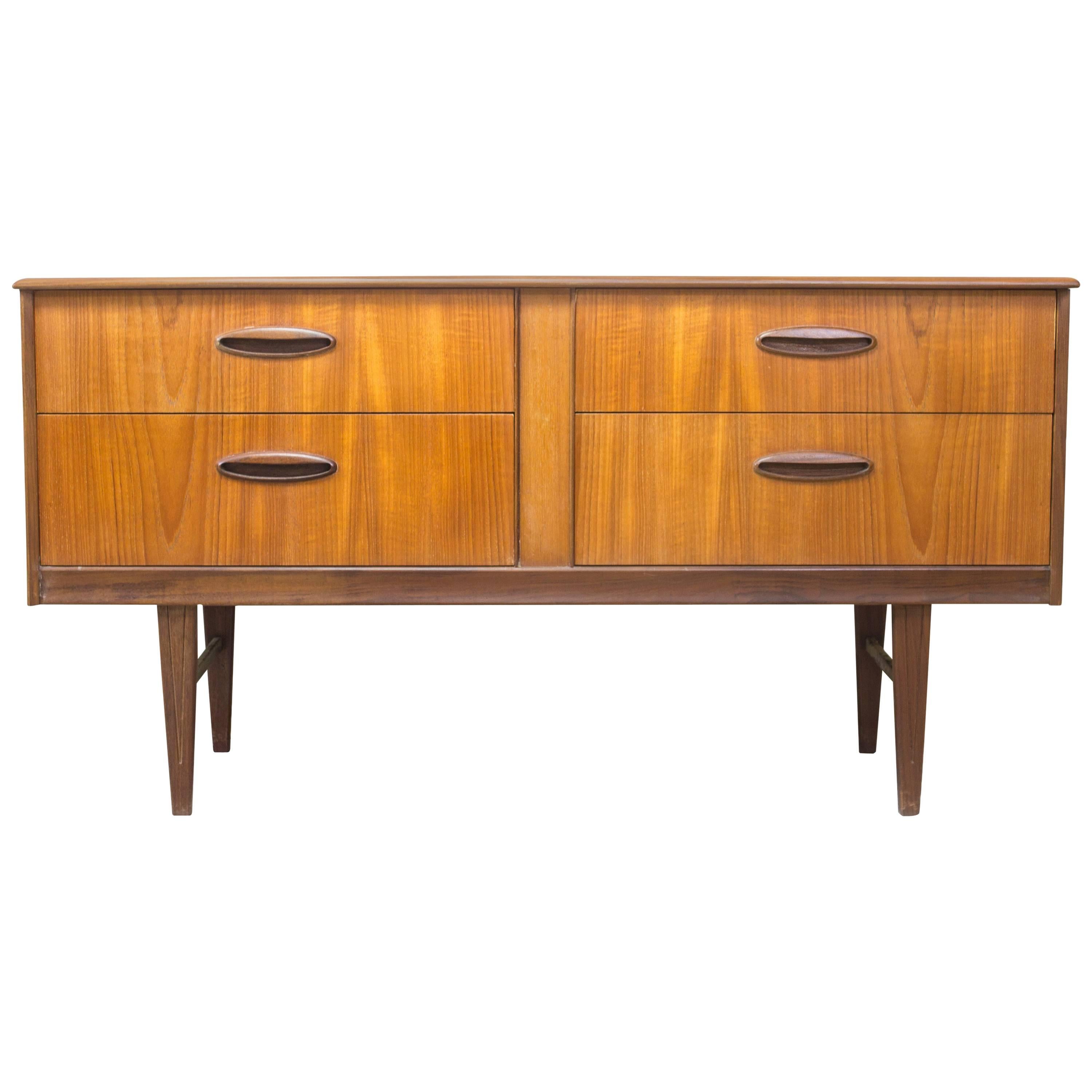 Danish Style Compact Sideboard Storage Unit For Sale