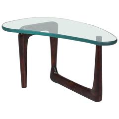 1950s, Italian Coffee Table in Style of Fontana Arte, Amazing 1" Thick Glass Top 1
