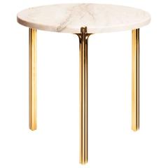 Ca16s Contemporary Handcrafted Minimalist Modern Side Table with Stone Top 10