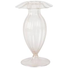 Vase in Clear Glass with Gold Flecks by Barovier 7