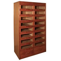 Antique Art Deco Haberdashery Cabinet, Shop Fitting