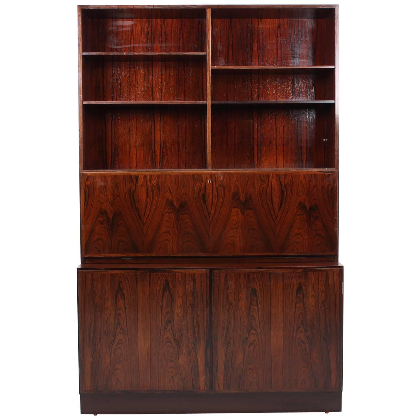 Rosewood Model 9 Secretary or Bookcase by Gunni Omann for Omann Jun