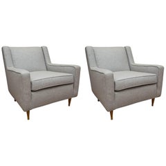 Pair of Edward Wormley For Dunbar Lounge Chairs