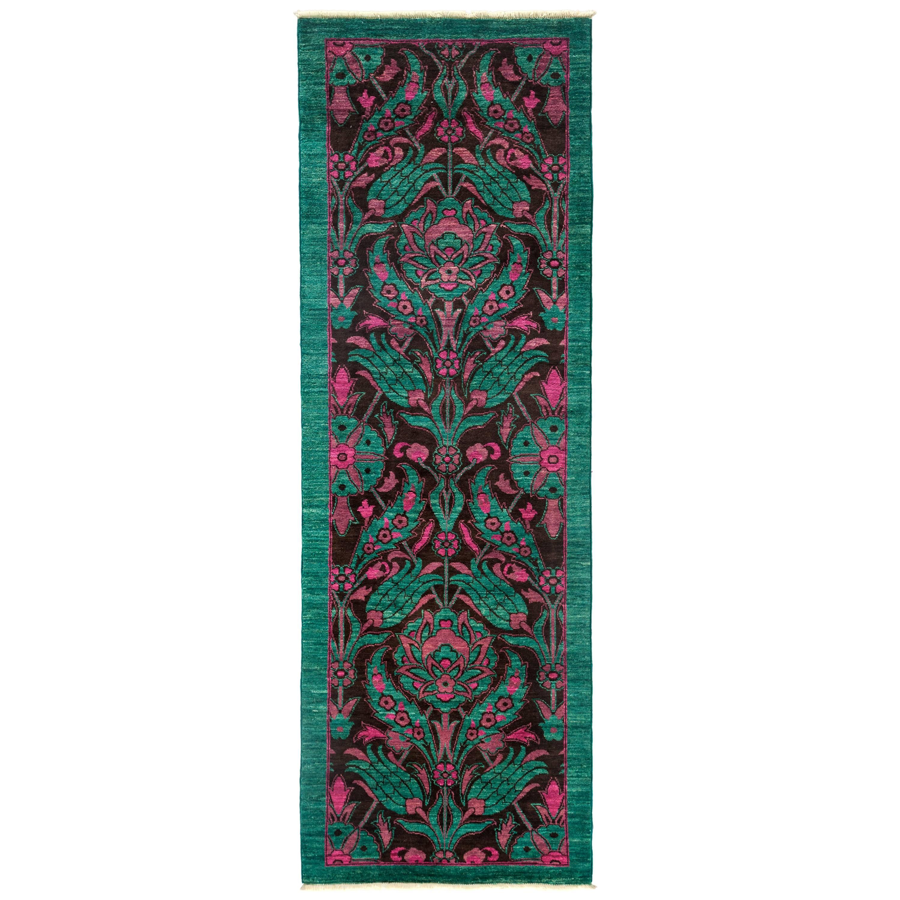 Green Suzani Runner