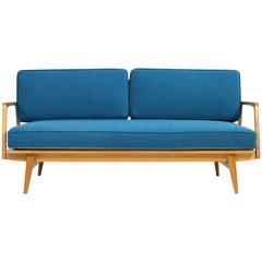 Rare & Beautiful 1950s Beech Wood Extendable Daybed Sofa, Mid-Century Modern 4