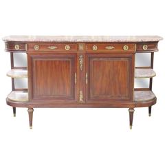 Jansen Style Marble-Top Sideboard