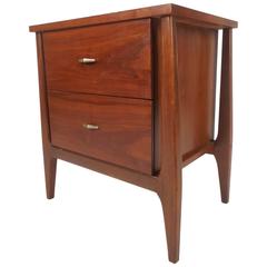 Mid-Century Modern Walnut Nightstand 6
