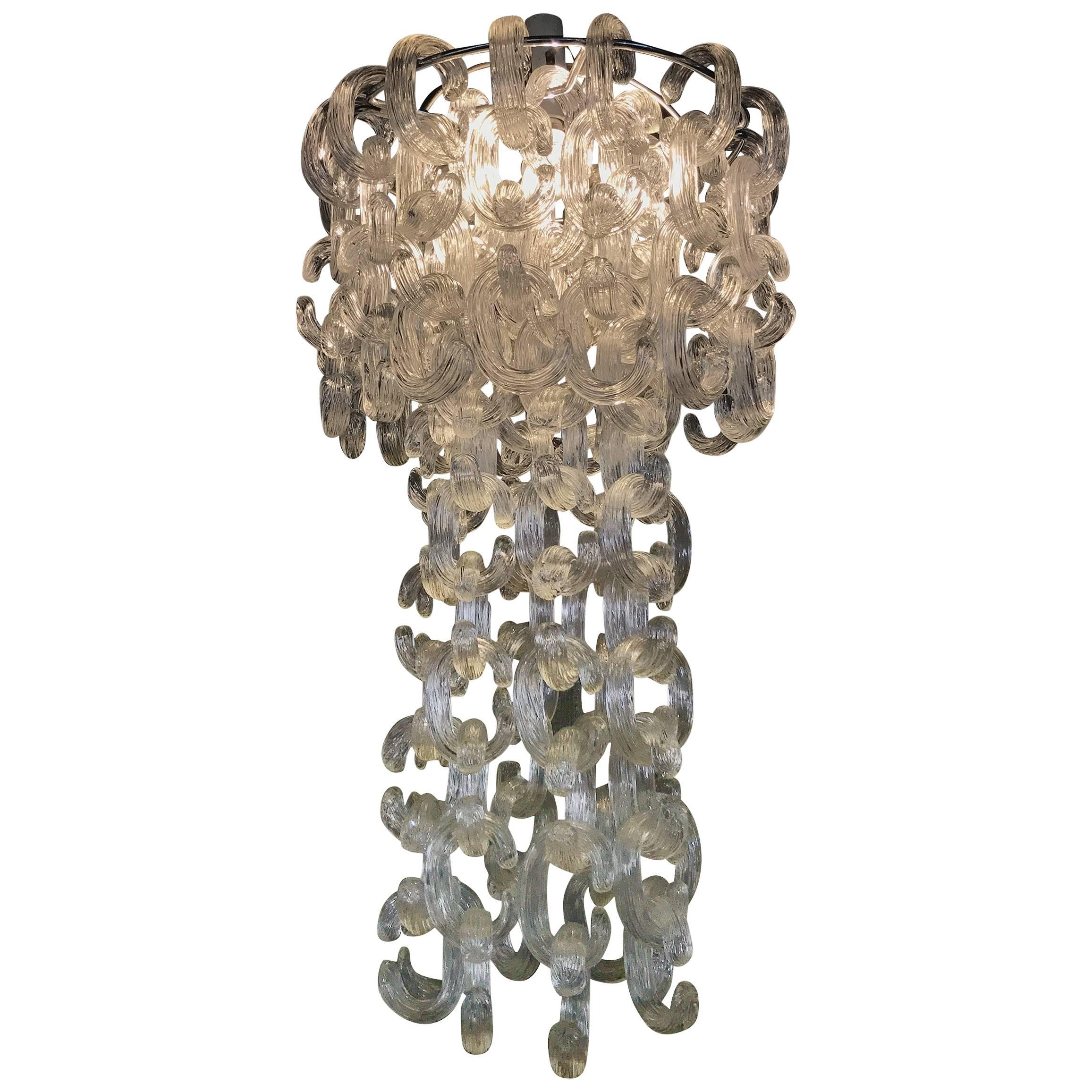 Mid-Century Modern Chandelier by Fratelli Toso, Designed by Giusto Toso, 1968