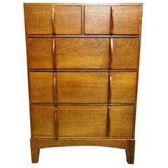 Mid-Century Cotswold School Arts and Crafts Oak Chest of Drawers KD Lampard