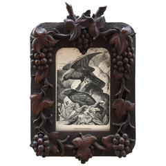 20th Century Black Forest Carved Picture Frame with Grapevine Motif 11