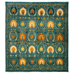 Blue Suzani Area Rug
