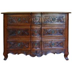 Early 19th Century Walnut French Commode 11