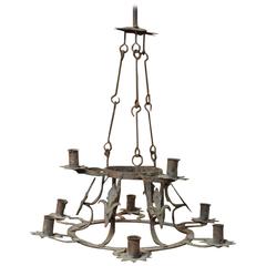 18th Century French Iron Chandelier