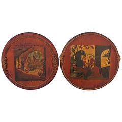 Mission San Juan Capistrano Signed George Groel Montery Style Plaques