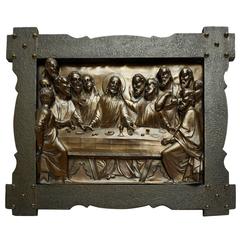 "The Last Supper" Copper Relief 
