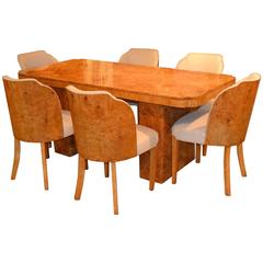 Art Deco Cloud Dining Table and Chairs by Epstein