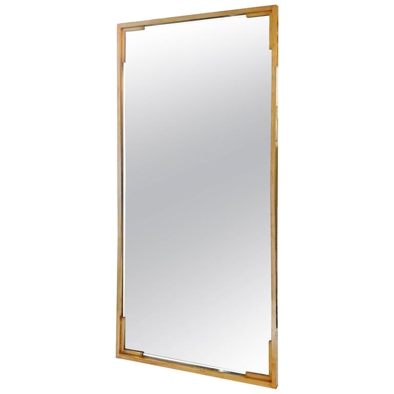 Romeo Rega Brass Full Lenght Mirror at 1stDibs