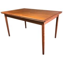 Jun Omann for Møbelfabrik A/S Teak 1960s Retro Rect Extendable Dining Table 2