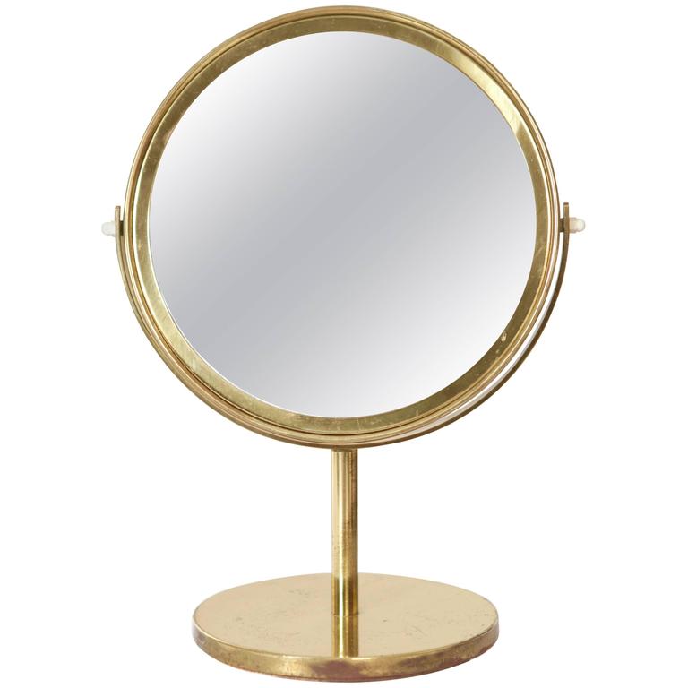 Hans Agne Jakobsson Brass Table Mirror At 1stdibs Hans Agne Jakobsson Brass Table Mirror For