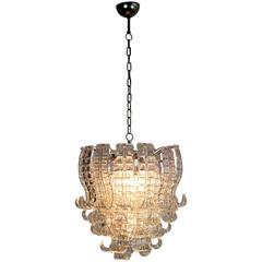 Italian Murano Six-Tier Felci Glass Chandelier by Barovier e Toso 1