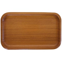 Small Delicate Teak Tray by Karl Holmberg Götene Sweden, Swedish, 1960s-1970s