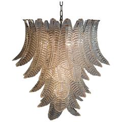 Huge Italian Murano 52 Six-Tier Felci Glass Chandelier by Barovier e Toso 7