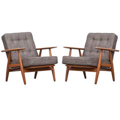 Couple of Hans Wegner Lounge Chairs 9