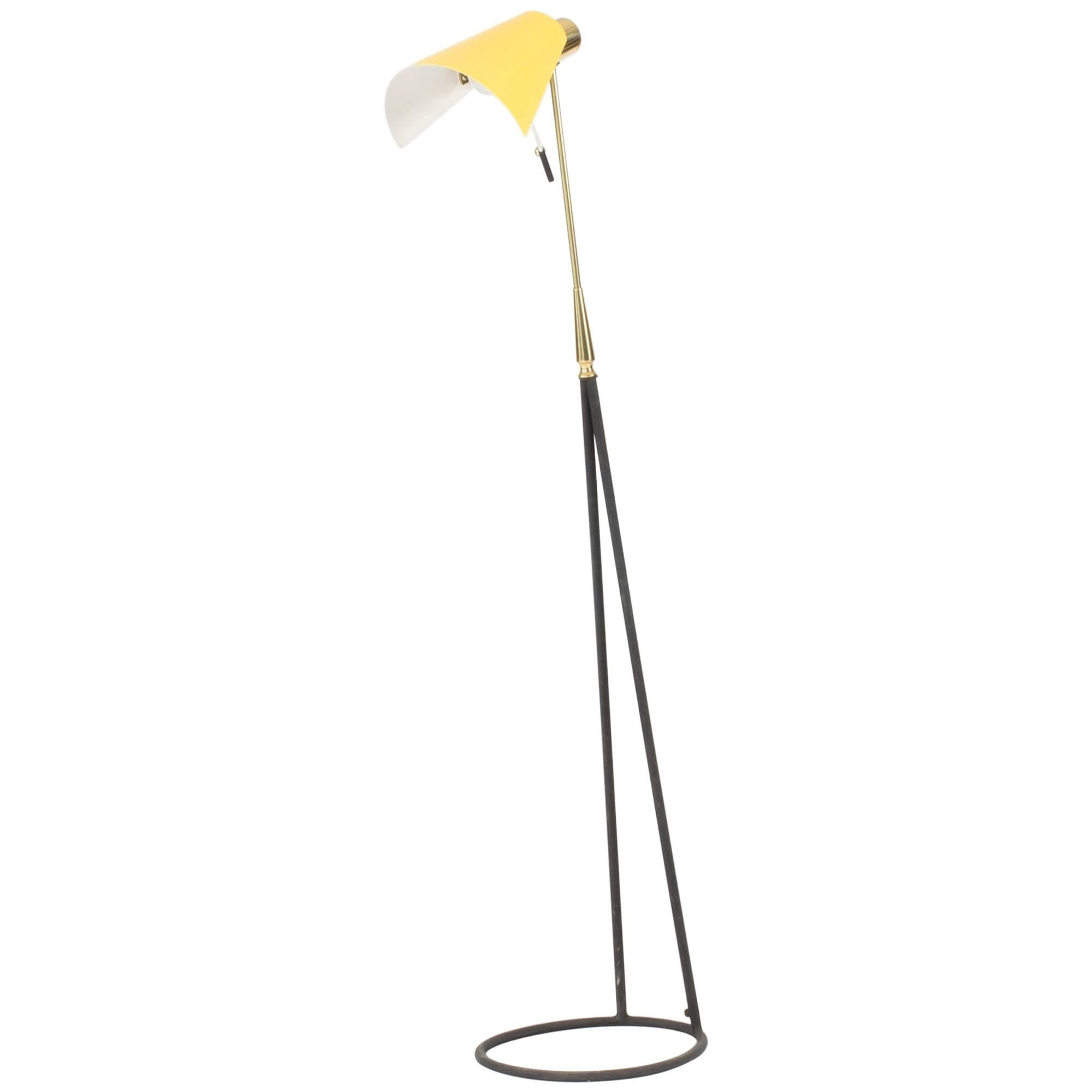 Black and Yellow Floor Lamp from Falkenbergs Belysning