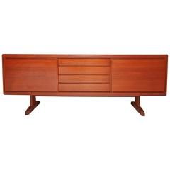 Vintage Teak Sideboard with Simplistic Design