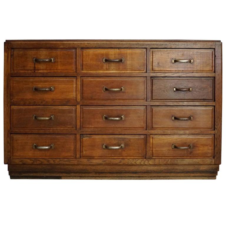 French Oak Apothecary 1930s at 1stdibs