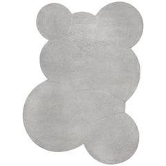 Pool Braided Wool Contemporary Circular Abstract Sculptural Rug