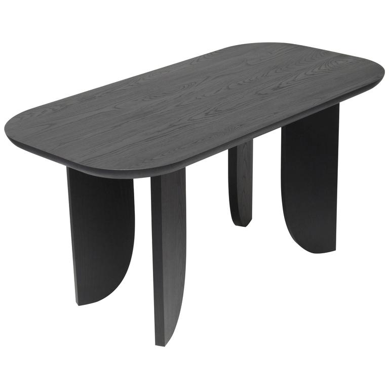 Dish Solid Wood Contemporary Sculptural Carved Conference Desk Dish Solid Wood Contemporary Sculptural Carved Conference Desk Dining Table For
