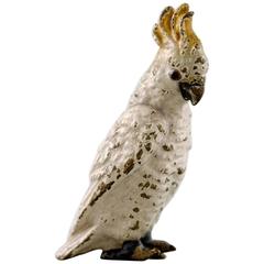 Vienna Bronze, Standing Cockatoo, Bronze Figure of High Quality