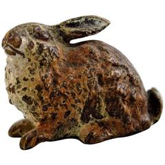 Vienna Bronze, Sitting Rabbit, Bronze Figure of High Quality