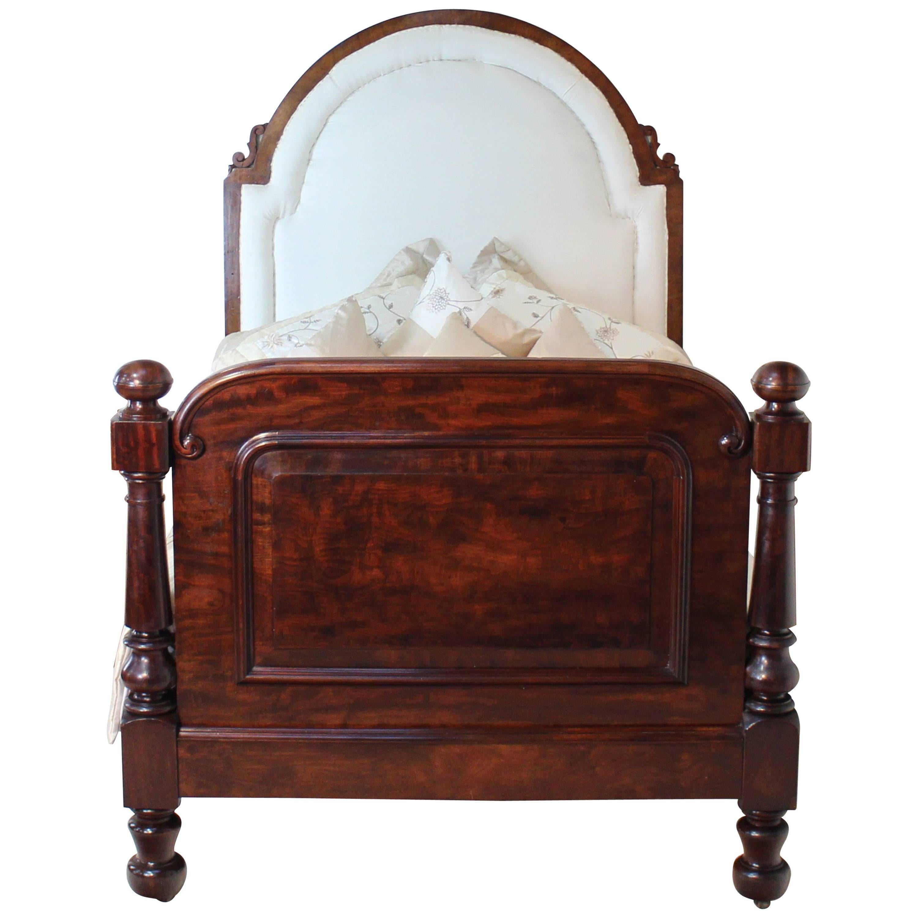 Scottish Victorian Mahogany Double Bed